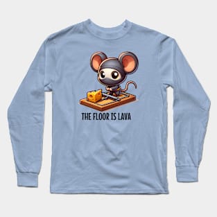 Ninja Mouse: "The Floor is Lava" Long Sleeve T-Shirt